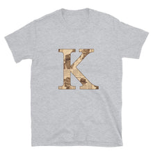 Įkelti vaizdą į galerijos rodinį, K didžioji - marškinėliai medvilniniai trumpomis rankovėmis / m2 - dovanos.online