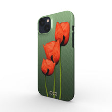 Įkelti vaizdą į galerijos rodinį, Raudonos apguonos ryskus dizainas telefono apsaugai