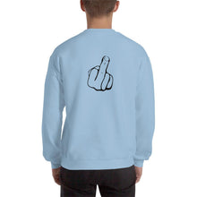 Įkelti vaizdą į galerijos rodinį, Vyriškas džemperis - bliuzonas su piešiniu VIDURINIS PIRŠTAS / d2 - dovanos.online