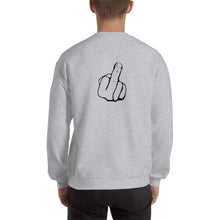 Įkelti vaizdą į galerijos rodinį, Vyriškas džemperis - bliuzonas su piešiniu VIDURINIS PIRŠTAS / d2 - dovanos.online