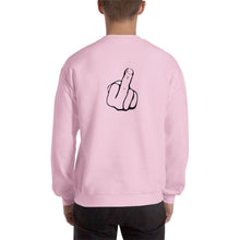 Įkelti vaizdą į galerijos rodinį, Vyriškas džemperis - bliuzonas su piešiniu VIDURINIS PIRŠTAS / d2 - dovanos.online